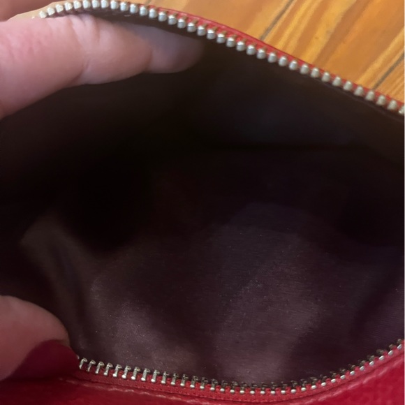 Coach Vintage F16531 Penelope Red Pebbled Leather Carryall Satchel - Picture 5 of 12